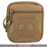 Lancer Tactical MOLLE Medical Sundries Bag - Outdoor Use Tan Front View