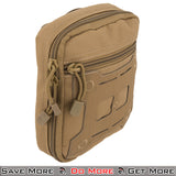 Lancer Tactical MOLLE Medical Sundries Bag - Outdoor Use Tan Side View
