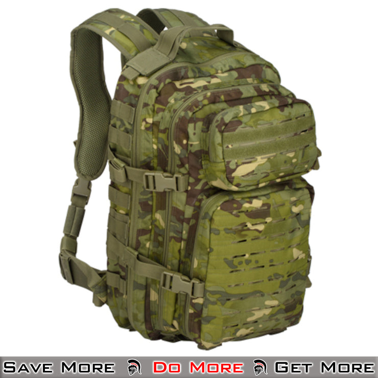 Lancer Tactical Laser Cut Webbing Multi-Purpose Backpack Angle