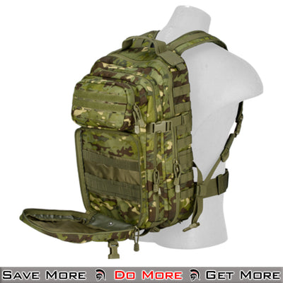 Lancer Tactical Laser Cut Webbing Multi-Purpose Backpack Back 1st Compartment