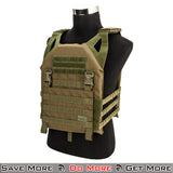 Lancer Tactical Dummy Plates Airsoft Vest Plate Carrier Green Front