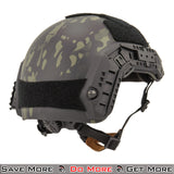 Lancer Tactical Multicam Airsoft Helmet for Protection Back Angle