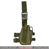 Lancer Tactical Belt Mounted Airsoft Pistol Holster Green Front