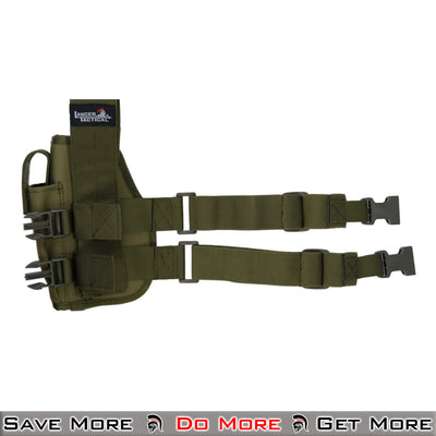 Lancer Tactical Belt Mounted Airsoft Pistol Holster Green Back