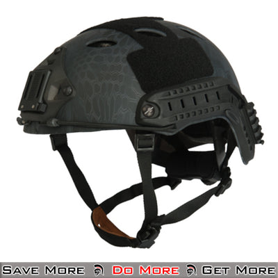 Lancer Tactical Polymer Helmet Airsoft for Protection Facing Left