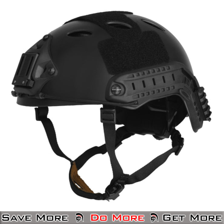 Lancer Tactical Polymer Helmet Airsoft for Protection Facing Left Angle