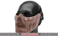 6mmProShop Iron Face Lower Half Mask "Zombie" - Dried Bone