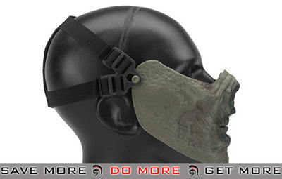 6mmProShop  Iron Face Lower Half Mask "Zombie" - Zombie II Face Masks- ModernAirsoft.com