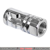 Madbull Airsoft PWS DNTC Type 4 223 Silver Compensator