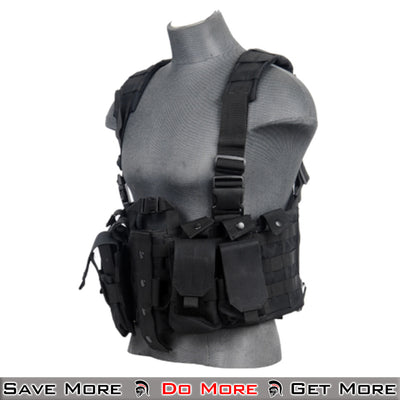 Nylon Chest Harness Airsoft Vest Tactical Plate Carrier Front Side
