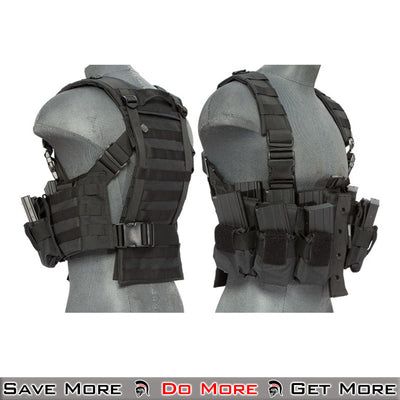 Nylon Chest Harness Airsoft Vest Tactical Plate Carrier Either Side