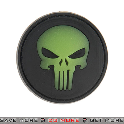 G-FORCE Round Glow-In-The-Dark PVC Airsoft Velcro Morale Patch
