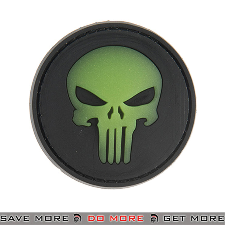 G-FORCE Round Glow-In-The-Dark PVC Airsoft Velcro Morale Patch