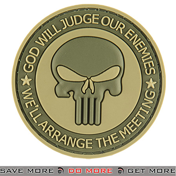 G-Force God Will Judge Airsoft Velcro PVC Morale Patch