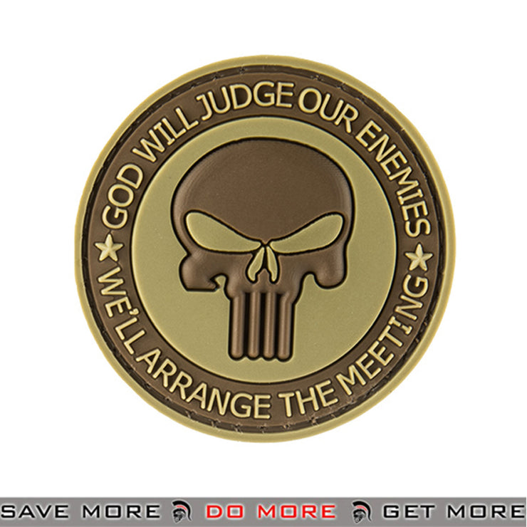 G-FORCE God Will Judge Our Enemies PVC Airsoft Velcro Morale Patch
