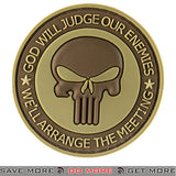G-Force God Will Judge Airsoft Velcro PVC Morale Patch