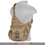 Lancer Tactical Messenger Bag MOLLE Bag for Outdoor Use On Person Example 1