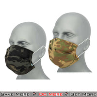 Tactical Pleated Face Mask Cover Group