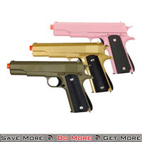 UK Arms 1911 Metal Spring Powered Airsoft Pistol Group