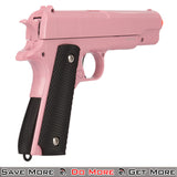 UK Arms 1911 Metal Spring Powered Airsoft Pistol Pink Right