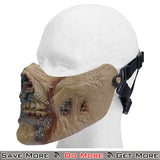 UK Arms Zombie Skull Airsoft Lower Face Mask Side