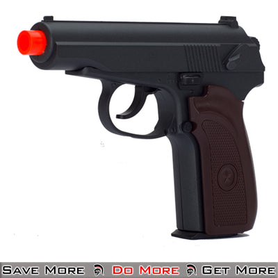 UK Arms G29 Metal Spring Powered Airsoft Pistol Wood Left Angle