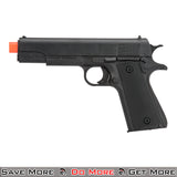 UK Arms Standard 1911 Pistol - Black Spring Airsoft Gun Left