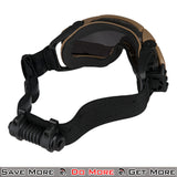 UK Arms Airsoft Safety Goggles for Eye Protection w/ Fan Back Strap