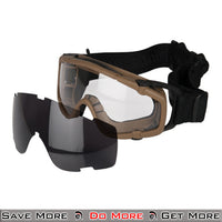 UK Arms Airsoft Safety Goggles for Eye Protection w/ Fan Dark Lens