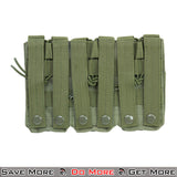 VISM MOLLE Triple Magazine MOLLE Mag Airsoft Pouches Green Back