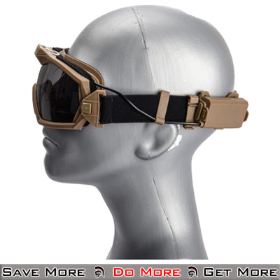 WST Anti-Fog Airsoft Safety Goggles for Eye Protection Facing Left
