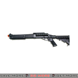 JAG Arms Scattergun TSS Gas Shotgun Airsoft Gun w/ Side Saddle [JAG SG TSS BLK] - Black, Collapsible Stock Gas Shotguns- ModernAirsoft.com