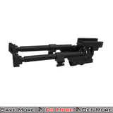 Lancer Tactical Retractable Bipod for Airsoft Picatinny Retracted
