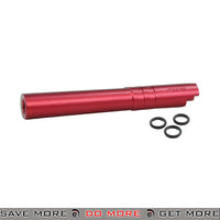 LA Capa Customs 5.1 Aluminum Threaded Outer Barrel For Airsoft GBB Pistols - Red