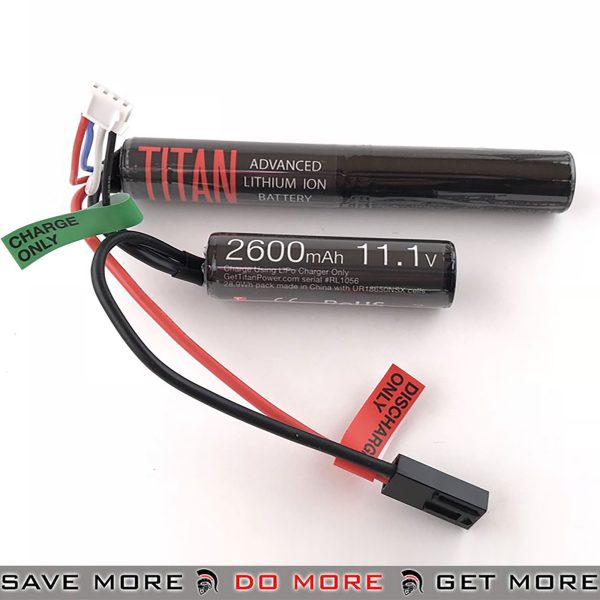 Titan Power Airsoft 11.1v 2600mah Li-ion Nunchuck Battery