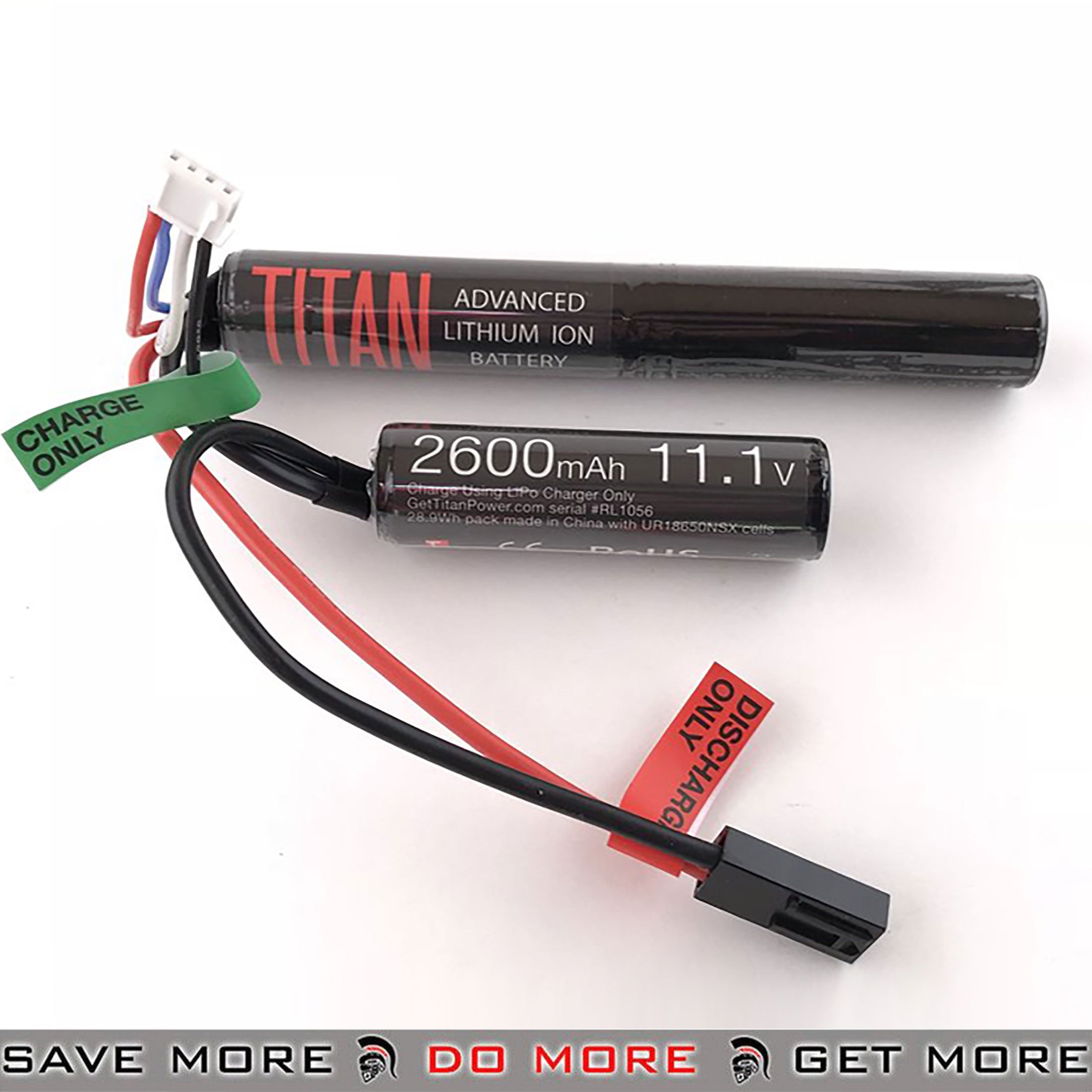 Titan Power Airsoft 11.1v 2600mah Li-ion Nunchuck Battery