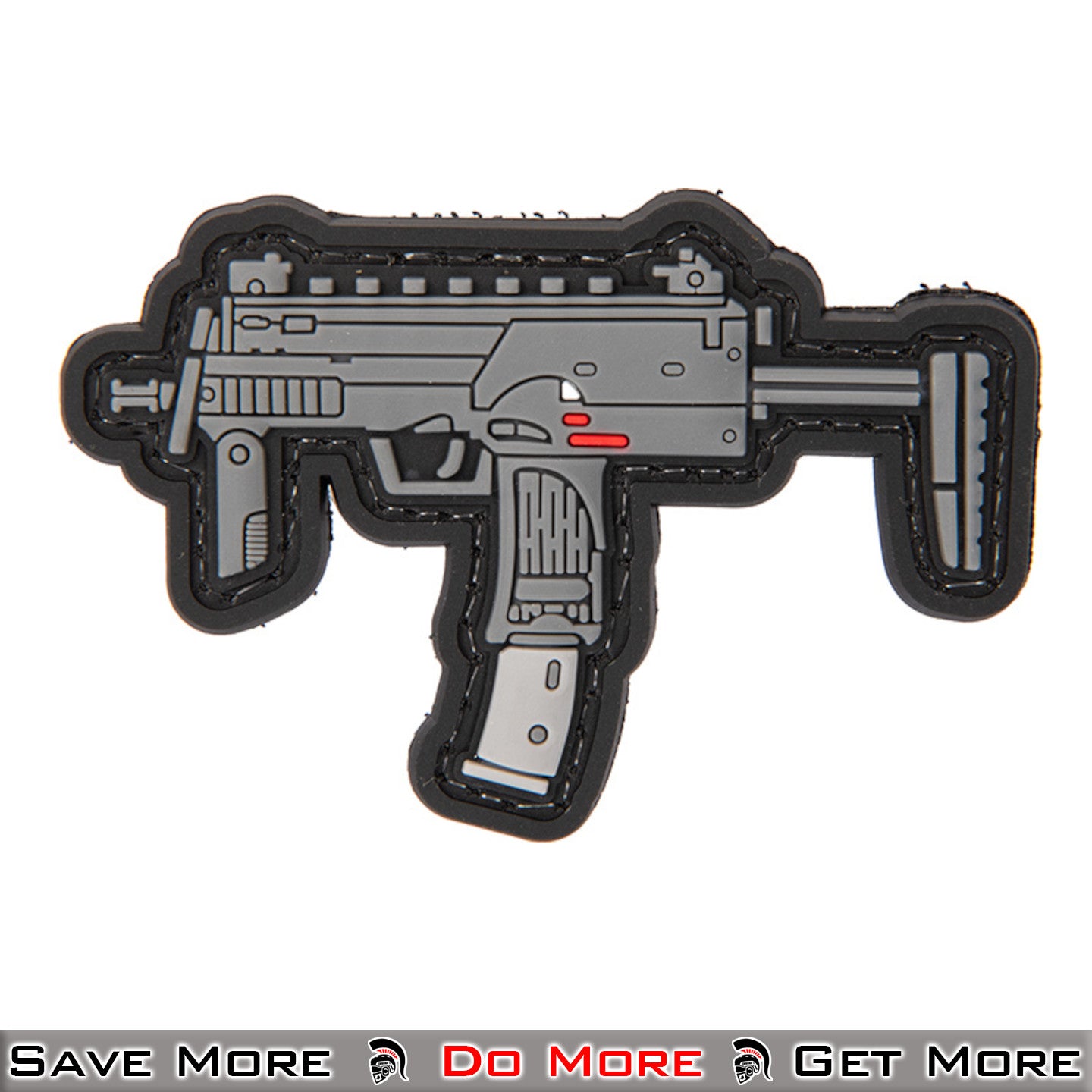 3D Rifle PVC Patch (Grey)