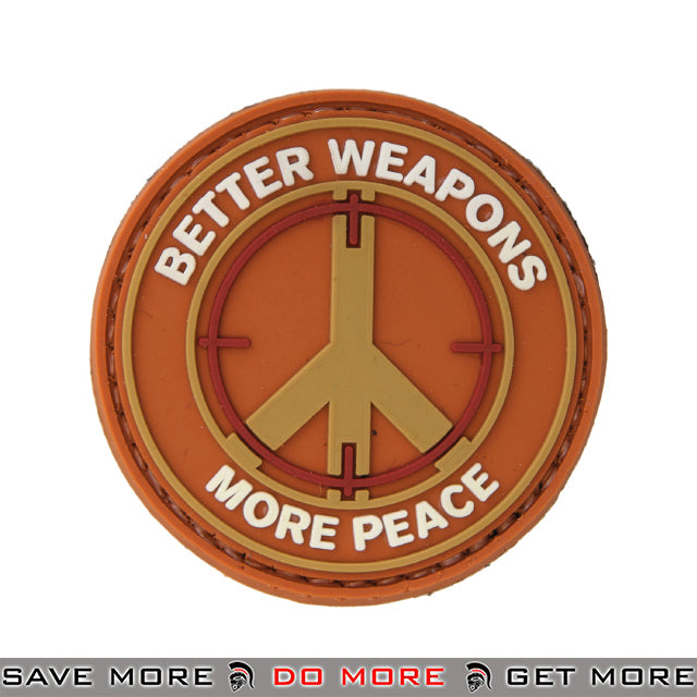 Lancer Tactical Velcro Morale Patch AC-110F - PVC Better Weapons More Peace Patch- ModernAirsoft.com