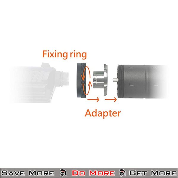 Acetech Lighter BT Barrel Extension Mock Suppressor Example