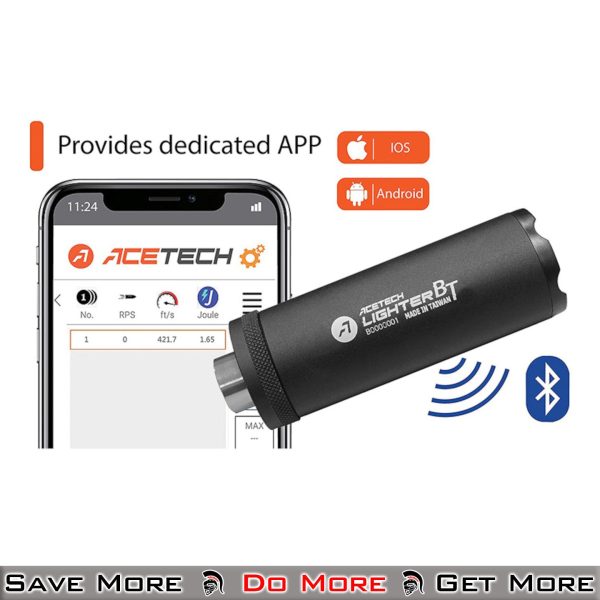 Acetech Lighter BT Barrel Extension Mock Suppressor Bluetooth Connection