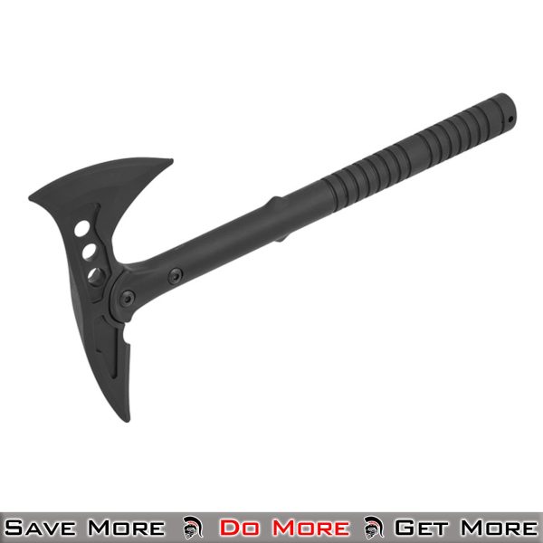 AMA Polymer Training Battle Axe W/ Pick - Black Angle View