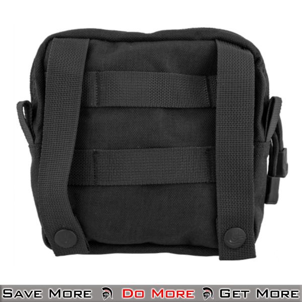 Lancer Tactical Enclosed Laser Cut M4 EMT Utility Pouch Black Back