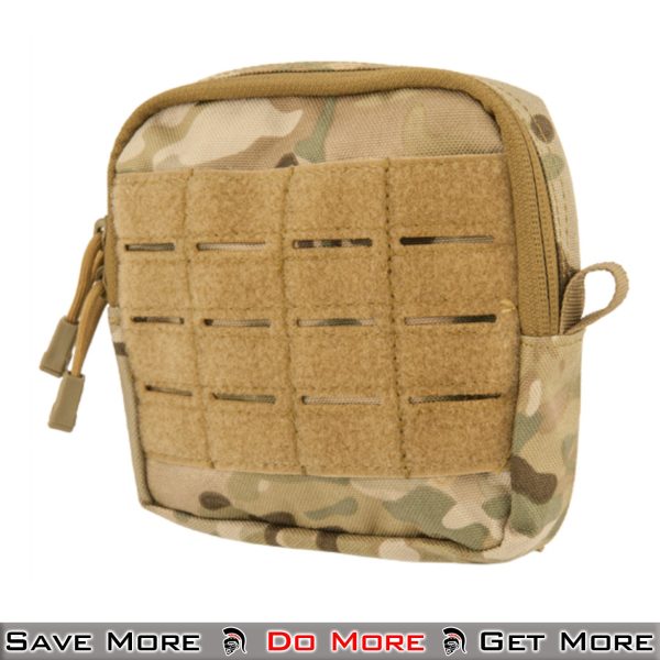 Lancer Tactical Enclosed Laser Cut M4 EMT Utility Pouch Camo Side Angle