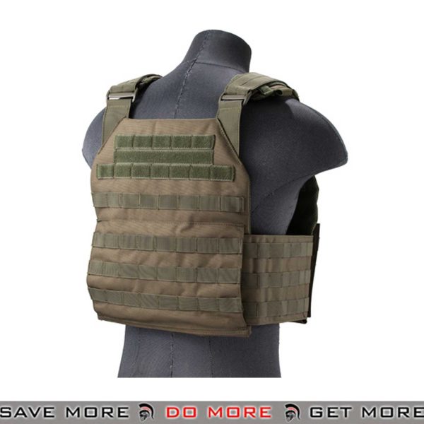 Lancer Tactical APC Style Airsoft Vest Tactical MOLLE Plate Carrier with Detachable Buckles