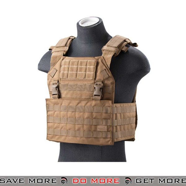 Lancer Tactical APC Style Airsoft Vest Tactical MOLLE Plate Carrier with Detachable Buckles