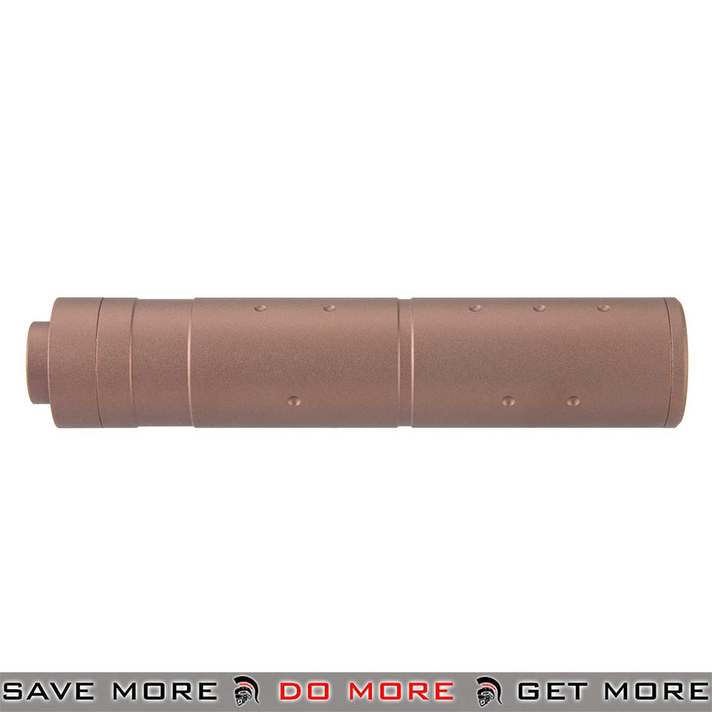 Lancer Tactical 155Mm Aluminum Dot Mock Suppressor Ergonomic Barrell Attachment For Airsoft Guns