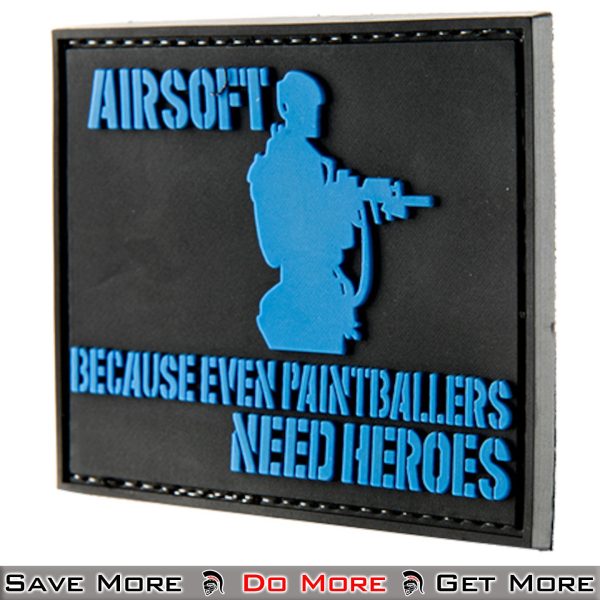 G-Force Paintball Needs Heroes PVC Morale Patch Side