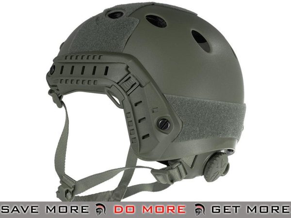 Lancer Tactical Airsoft PJ Type Dial Adjustment Bump Helmet - Foliage Green Head - Helmets- ModernAirsoft.com