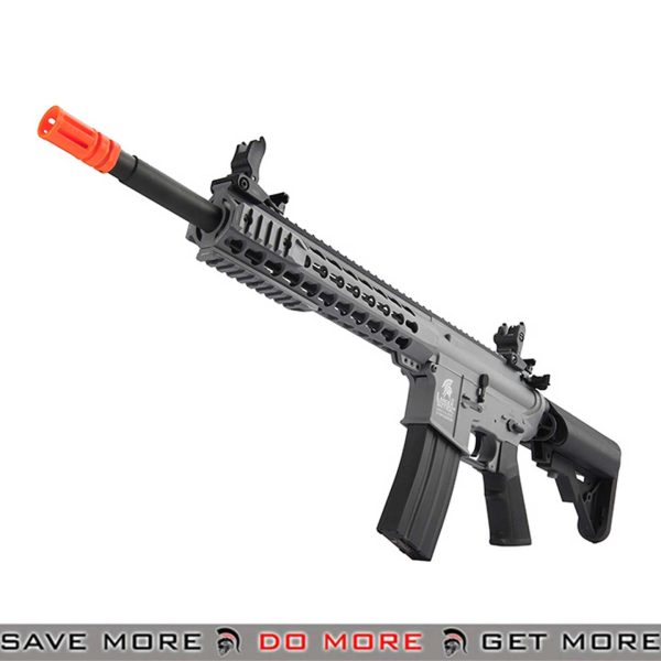 Airsoft AEG M4 Lancer Tactical 10 Inch Keymod LT-19B Grey Sideways