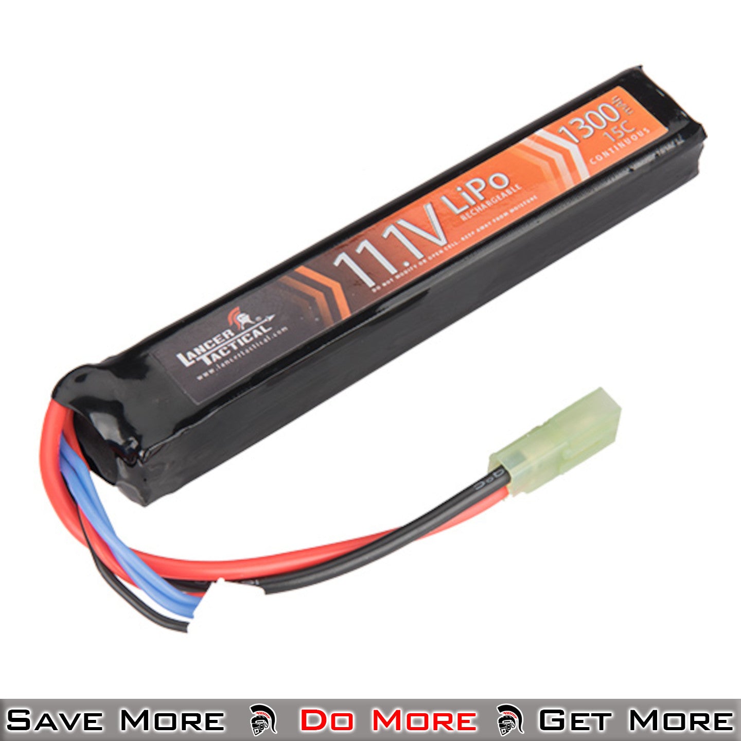 Lancer Tactical 15C 11.1V 1300 Mah Stick Lipo Battery